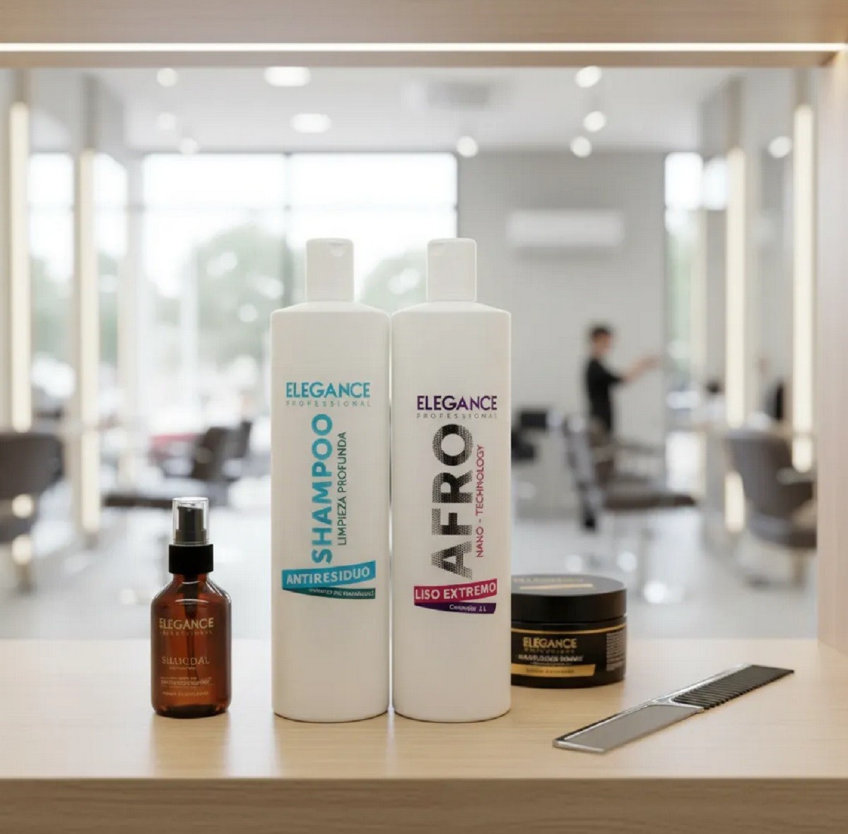 Elegance Afro Hair Surgery Kit 1000ml (32oz) – 100% Extreme Straightening System