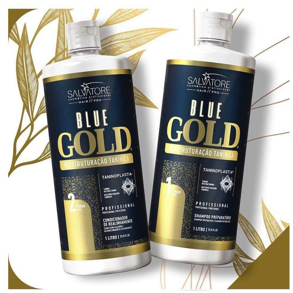 Treatment Keratin Salvatore Blue Gold Without Formol – 2 x 33.8oz