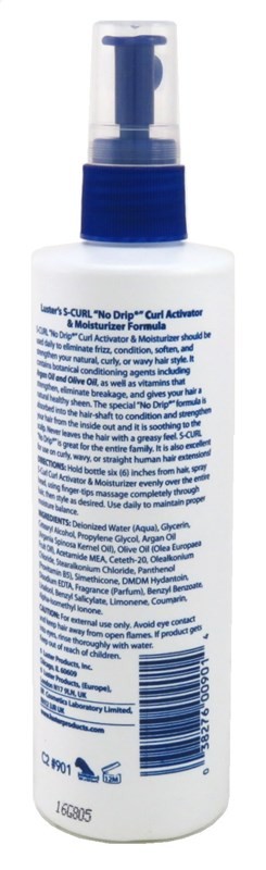 (2 PACK) Lusters S-Curl Activator Moisturizer No Drip 8 Ounce
