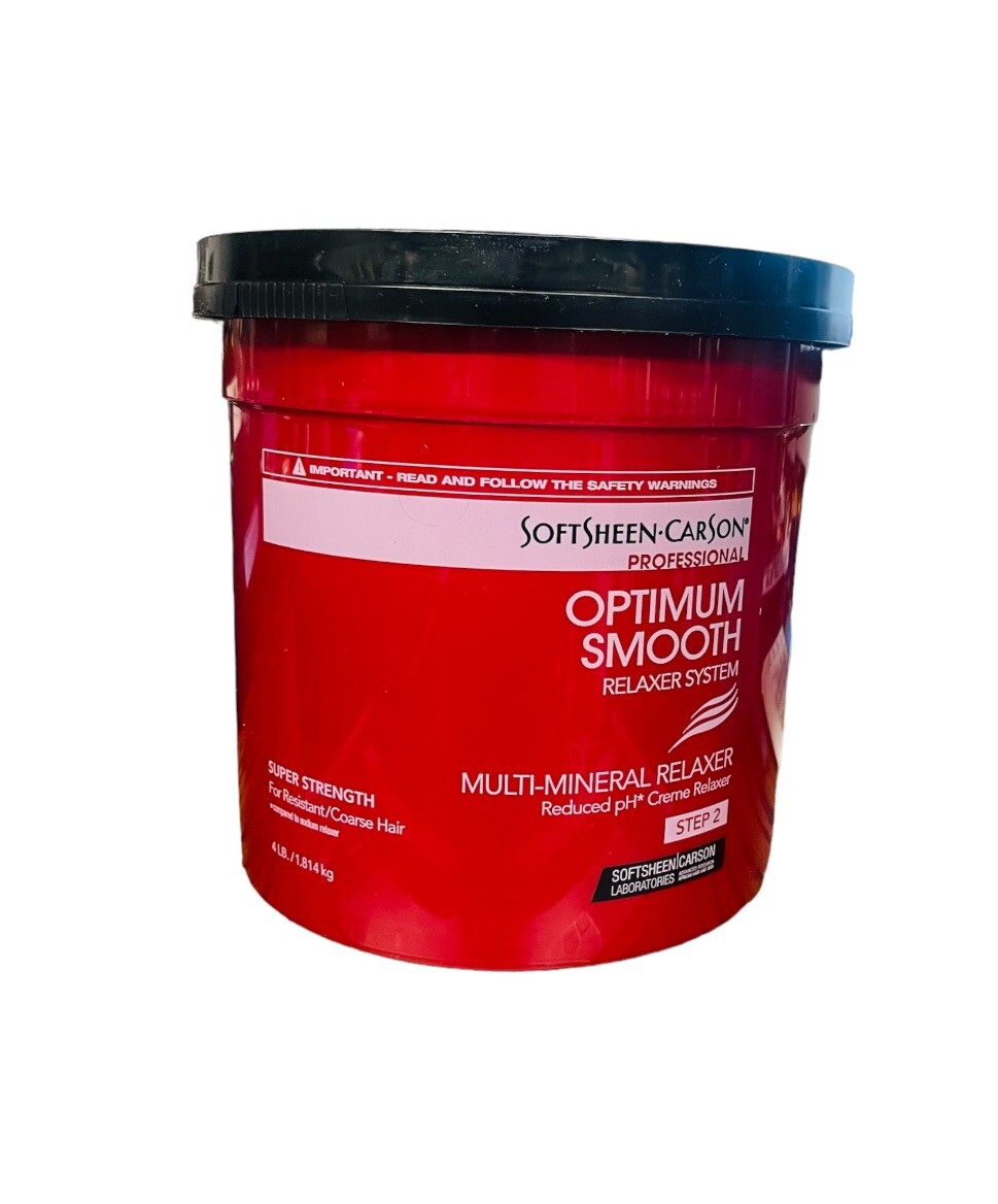 SoftSheen Carson Optimum Smooth Multi Mineral Relaxer SUPER Strength Step 2 /4LB