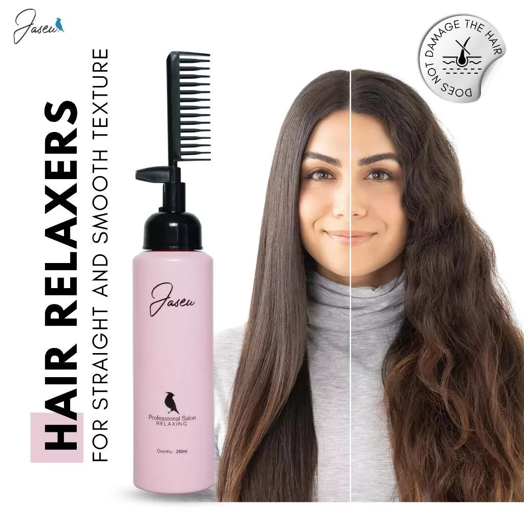 Jaseu DIY Hair Treatment Straightener Rebonding Straightening Cream 240ml 1x set