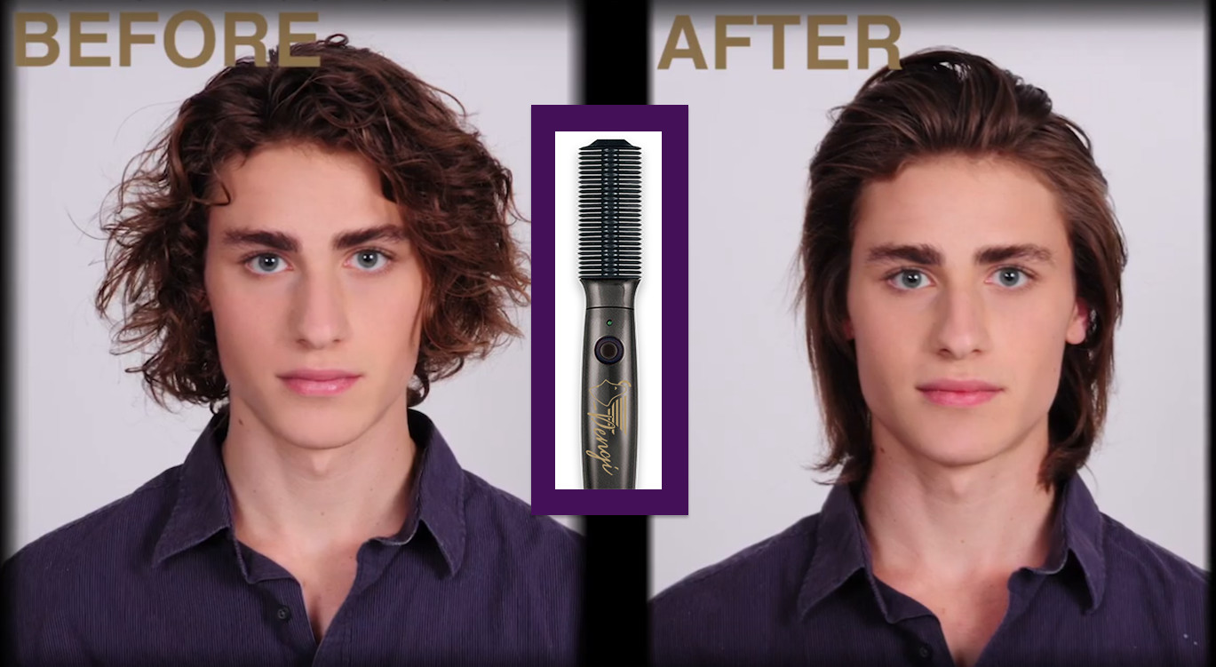 NO BURN Professional Hair Styling and Straightening Iron- Dengi Global