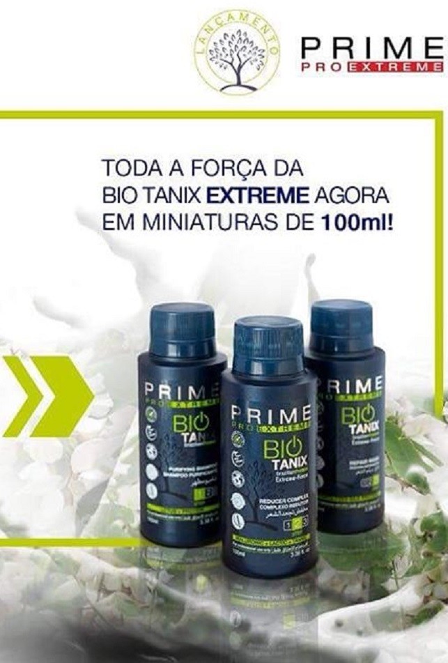 BIO TANIX PRIME EXTREME KERATIN BRAZILIAN NO FORMOL Professional 3 ITENS 100ml