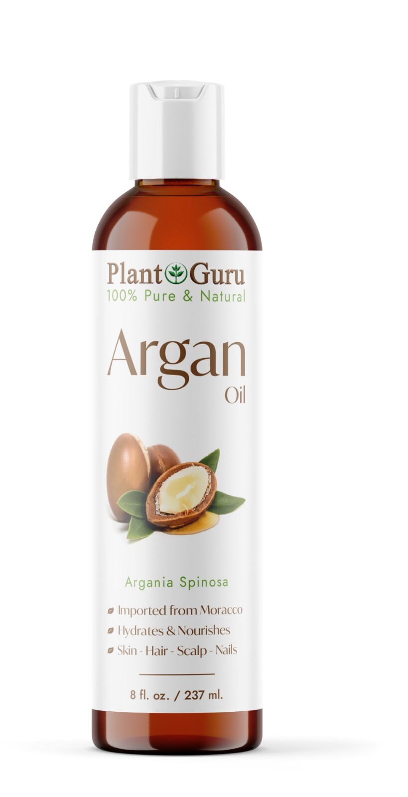 Argan Oil 8 oz. Morocco 100% Pure Natural Unrefined For Hair Growth, Skin, Face