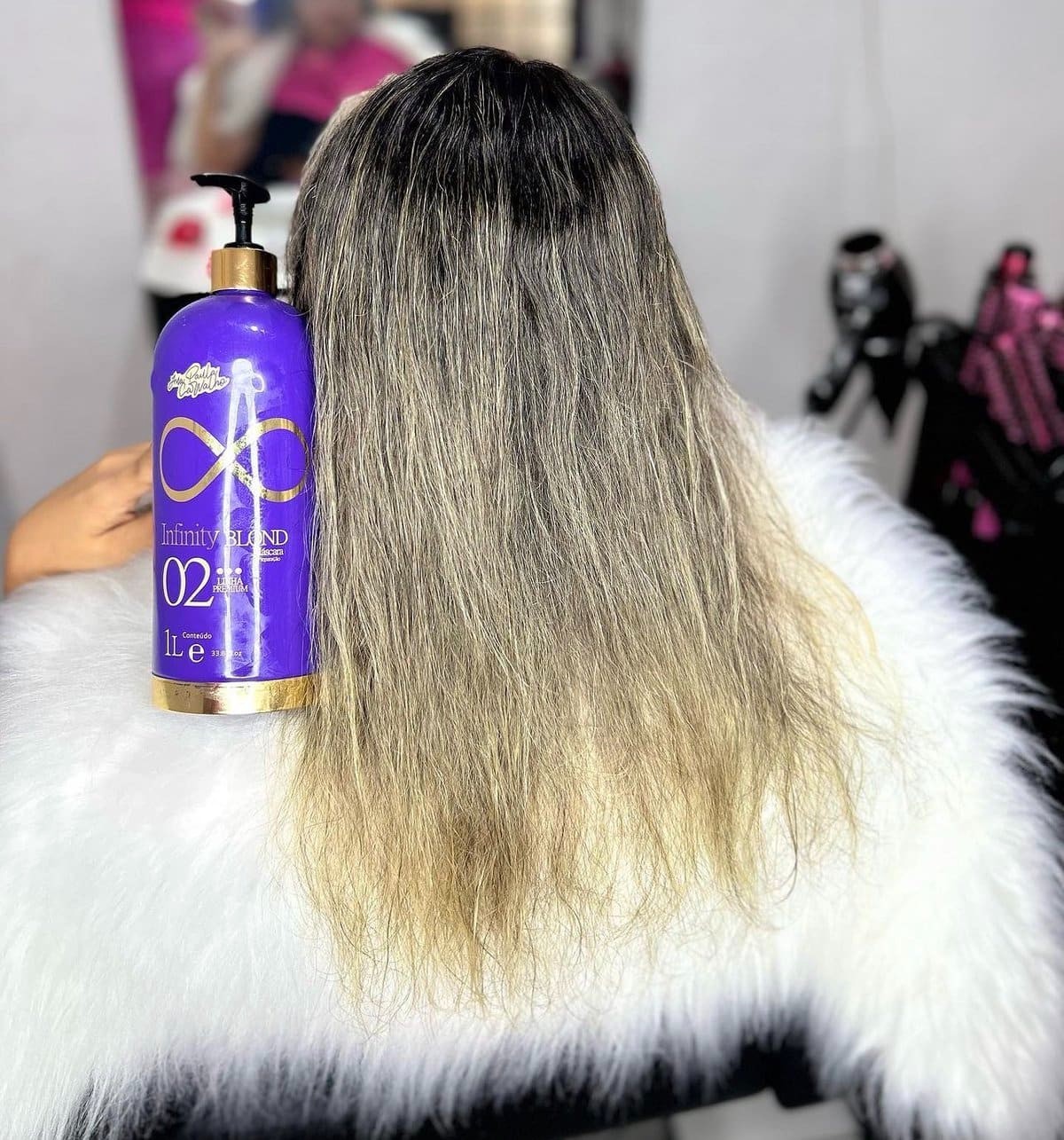 Infinity Blond Progressive Straightening Kit Ana Paula Carvalho / Shampoo + Mask