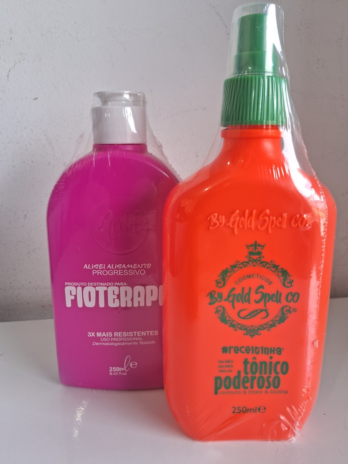 Kit Gold Spell / Progressive New Fioterapia 250ml + Powerful Tonic 250ml