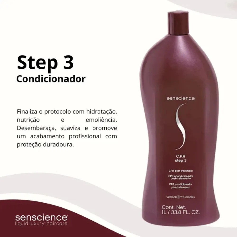 Senscience CPR Hair Reconstruction Repair Treatment Conditioner Step 3 1L