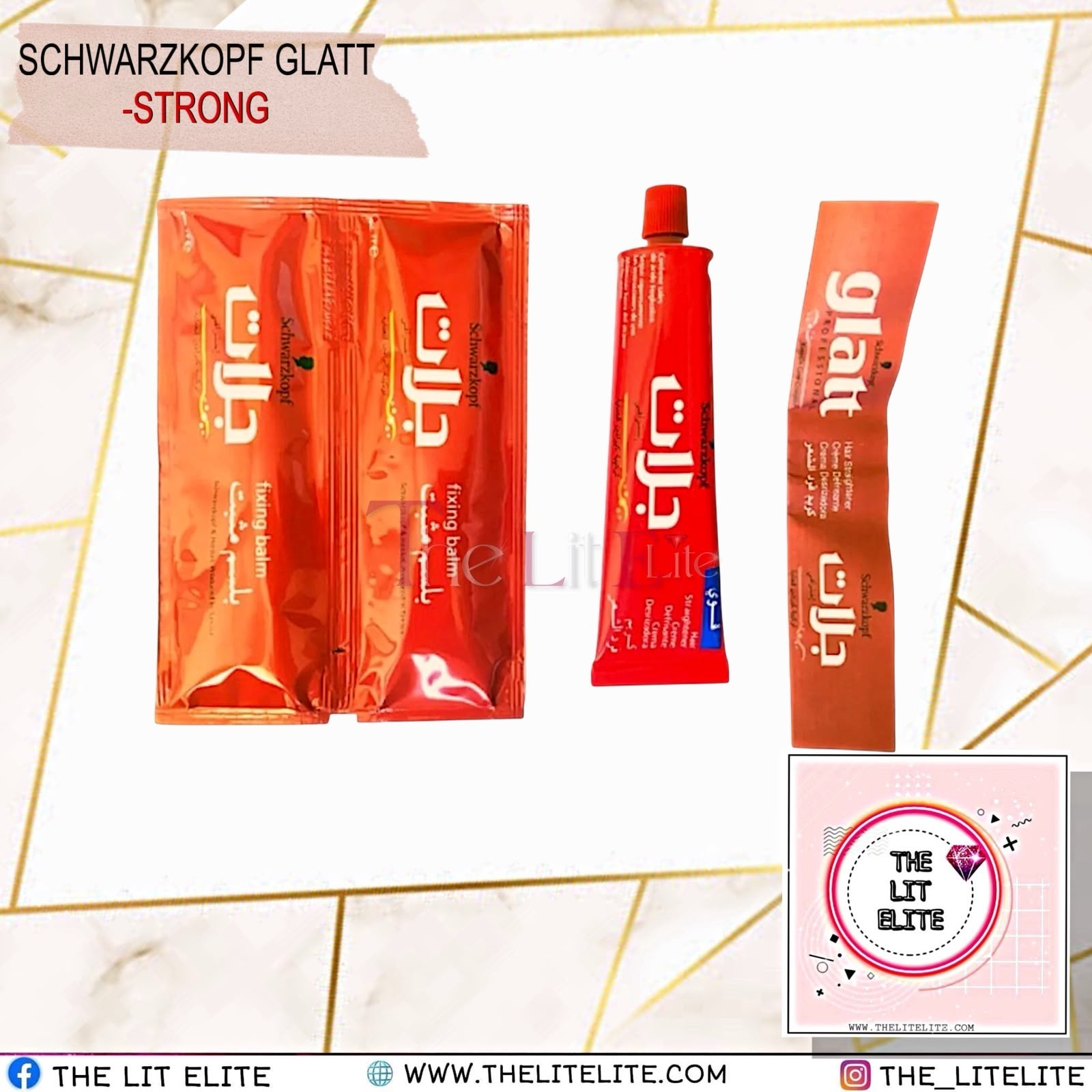 Glatt Professional Hair Straightener & Keratin Cream (Strong)