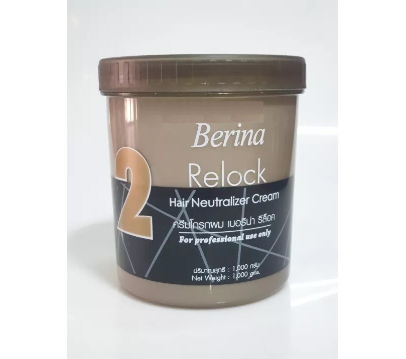 Berina Pro Striaght Hair Rebonding and Relock Neutralizer Cream 1000 ml 1 Set