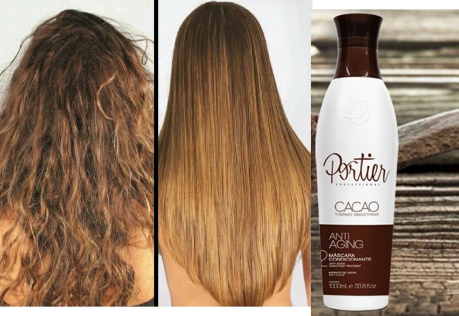 Brazilian Keratin Portier Cacao Straightening System set 2x1000ml 33,81 OZ