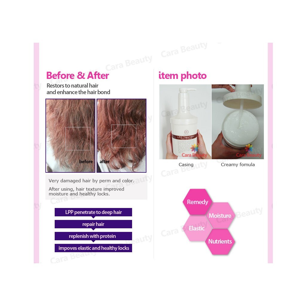 RN LPP Hair treatment 1000g (35.27 oz) for damaged hair by perm and color