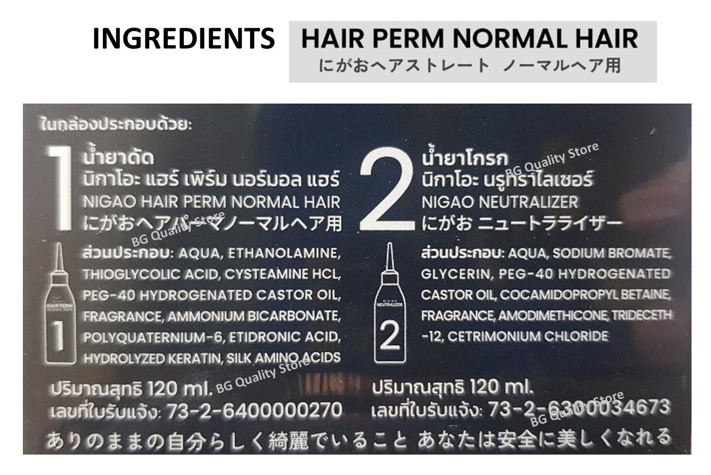 NIGAO Hair Perm Curling Japan Keratin Silk Deep Nourish Damaged / Normal Hair