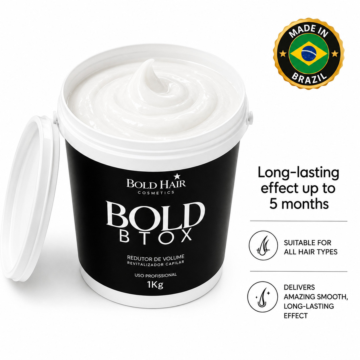 BOLD HAIR Professional Hair Botox Treatment, Organic, No Formaldehyde
