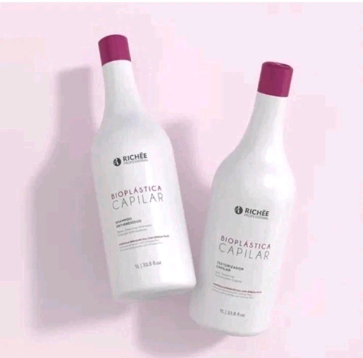 Richee Professional Bioplastica Keratin Treatment U.S. Shipper Kit 2x1L New