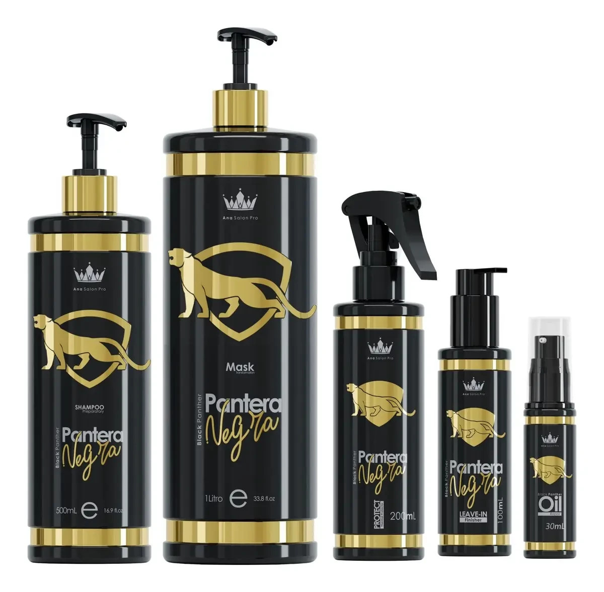 Progressive Kit Black Panther Collection – Kit with 5 Items – Ana Paula Carvalho