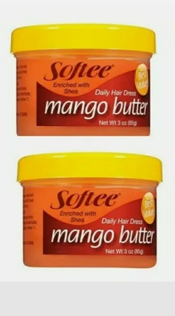 ( Lot 2 ) Softee Enriched w/ Shea Mango Butter Hair & Scalp Treatment 3oz Ea New