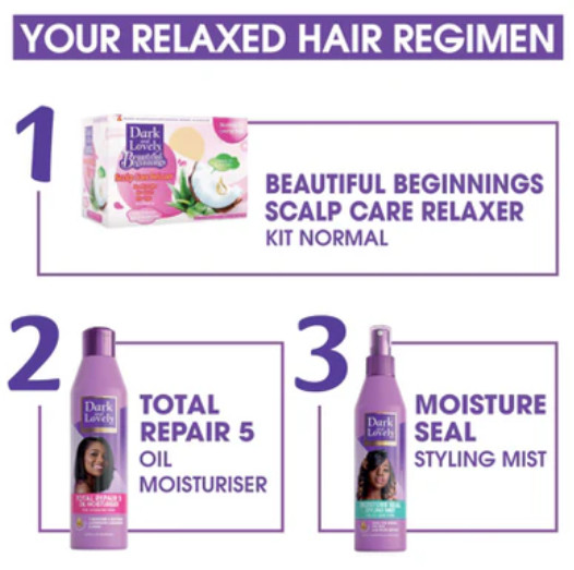 Dark and Lovely Beautiful Beginnings Soft’n Straight Relaxer Fine Hair