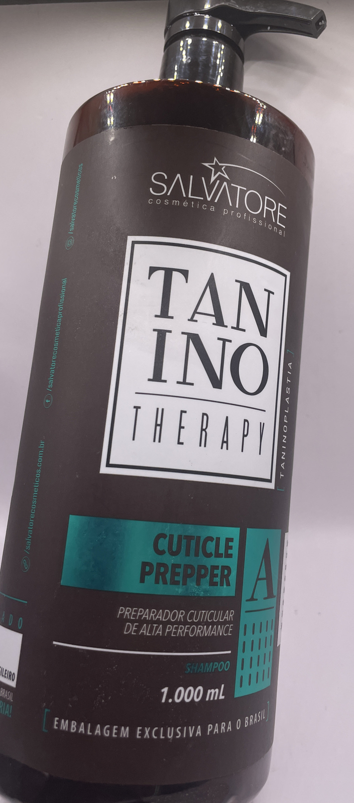 Brazilian Hair Treatment Kit 1L Salvatore Shampoo Tanino Therapy Cuticle Prepper