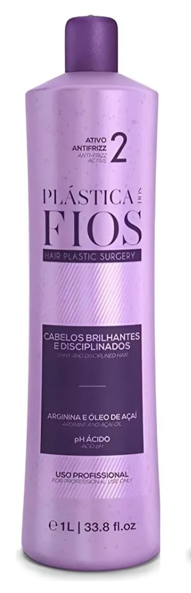 Alisador de cabelo brasileiro queratina Cadiveu Plastica dos Fios 1L.