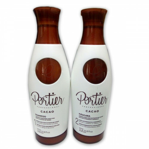 Treatment Keratin PORTIER CACAO 2 X 1 LITER + Portier EXCLUSIVE 2 X 250ML