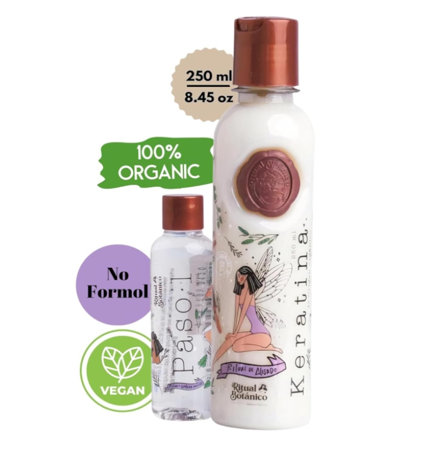 250mL Organic Keratin with 12 Natural Oils – Botox Effect Without Formaldehyde