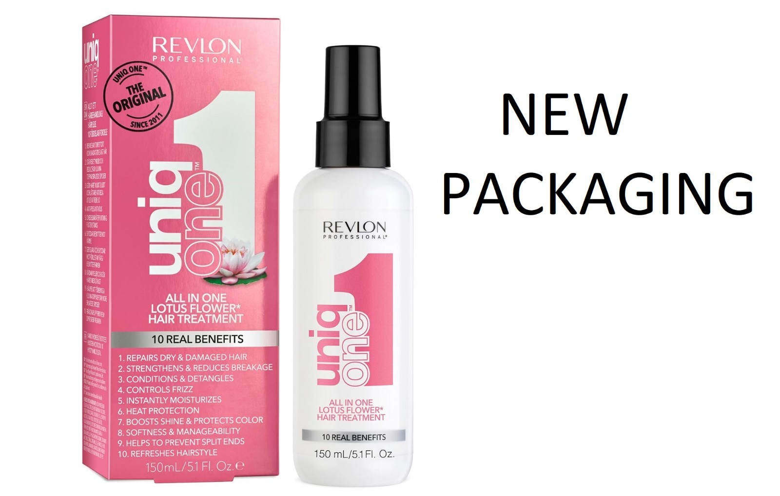 2 Pack Uniq One Uniq 1 All In One Hair Treatment – Lotus Flower – 5.1Oz –