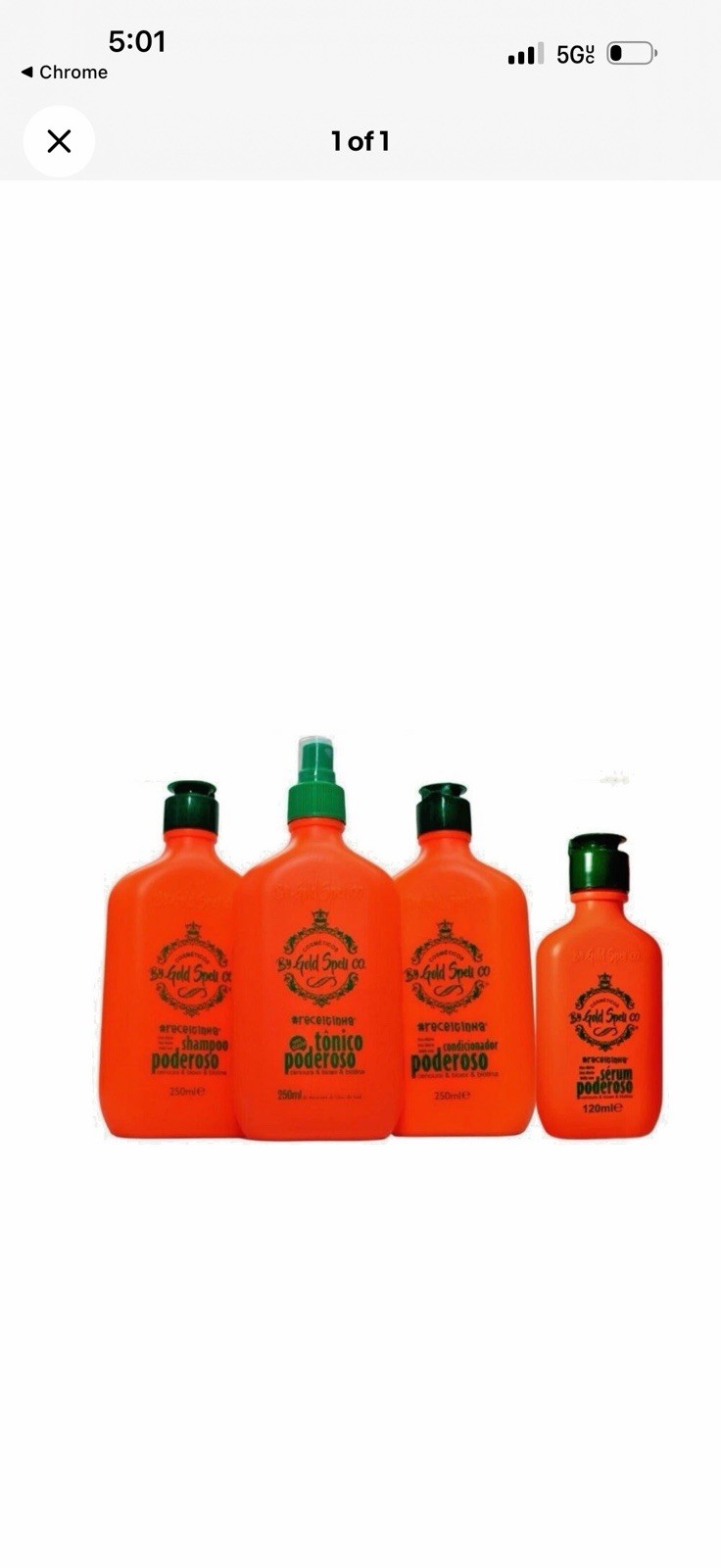 Kit Gold Spell: Shampoo + Conditioner + Powerful Tonic + Intensive Mask /4x250ml