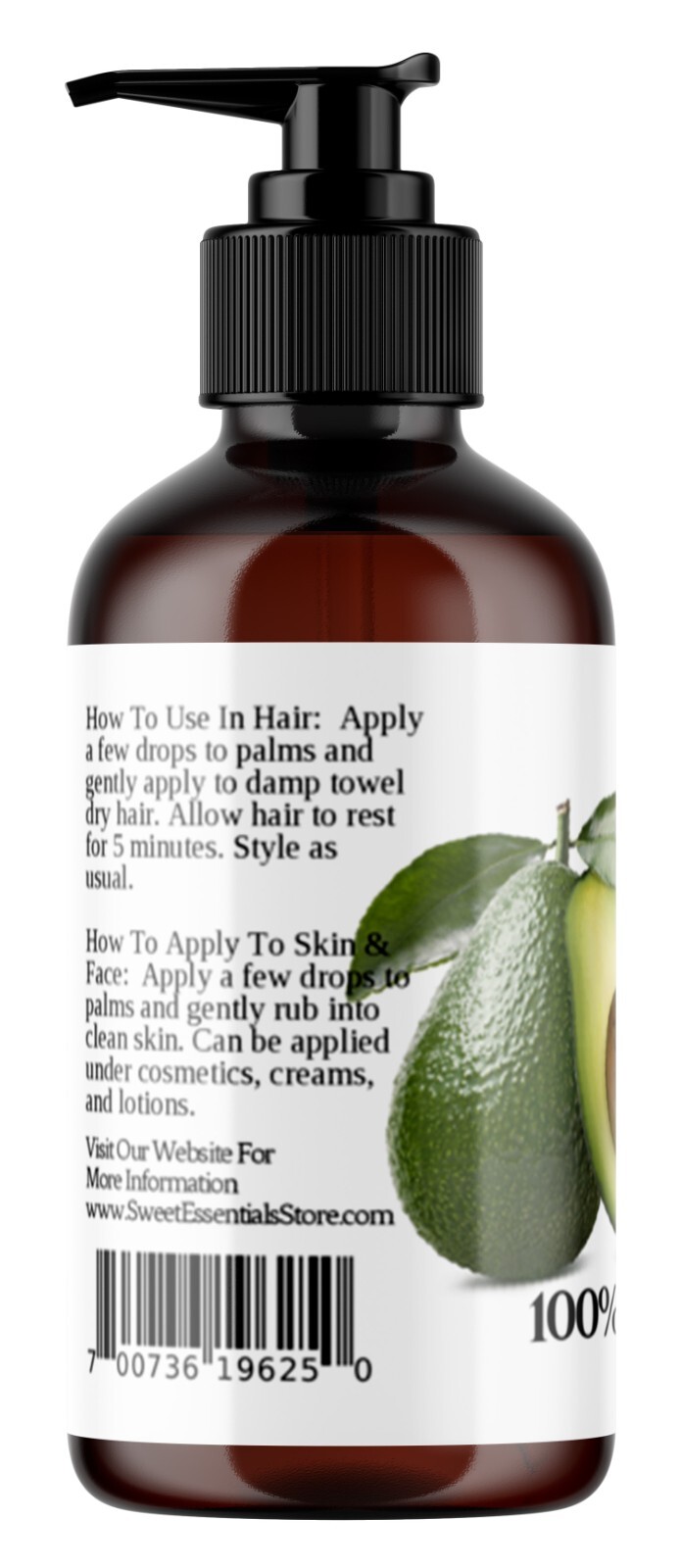 Organic Unrefined Avocado Oil | 8oz | Imported From Italy | 100% Pure