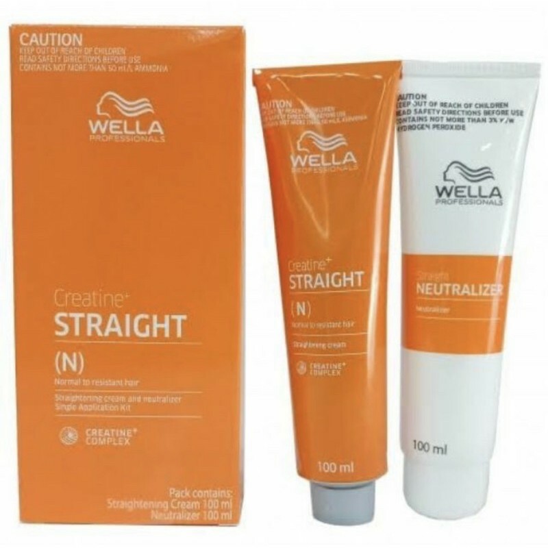 WELLA Creatine Permanent Hair Straightening Cream Professional Salon N/C 100 ML
