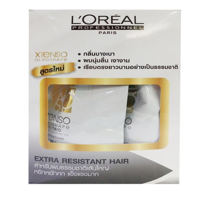 L’Oreal X Tenso Permanent Hair Straightener Kit Extra Resistant Hair Black 400ml