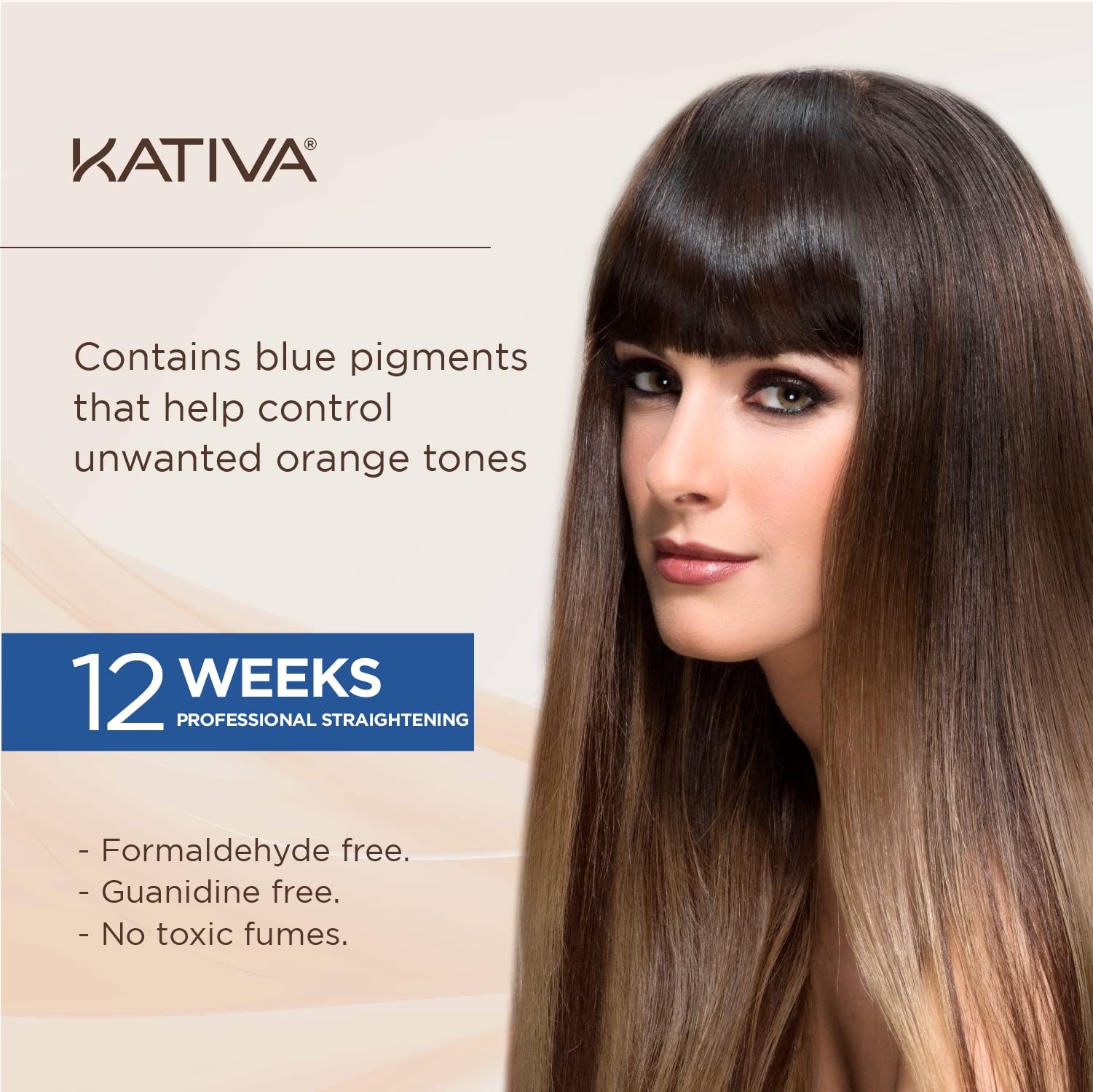 Brazilian Straightening Brunette Kit, 12 Weeks of Home Use Professional Strai…