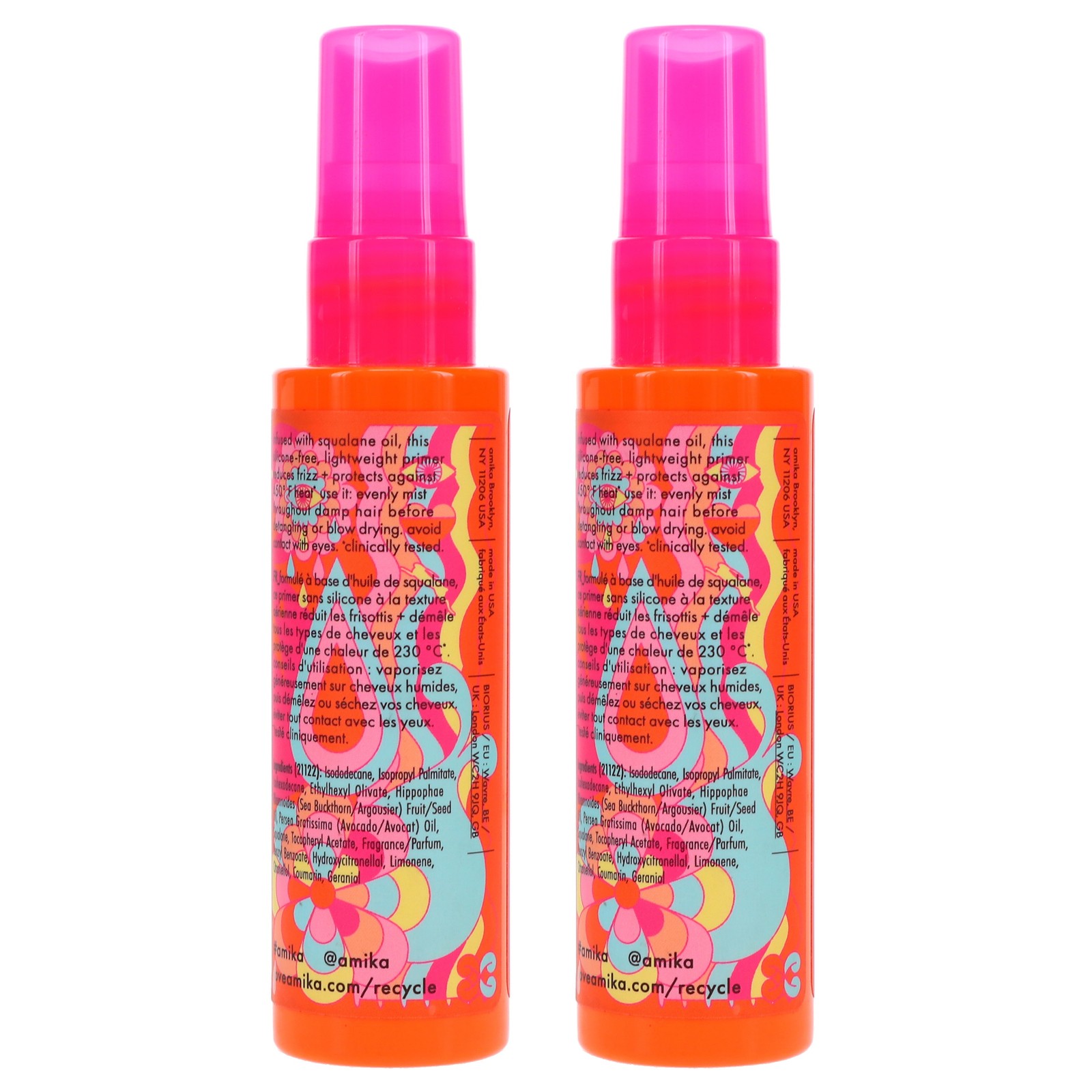 Amika The Wizard Silicone-Free Detangling Primer 2 oz 2 Pack