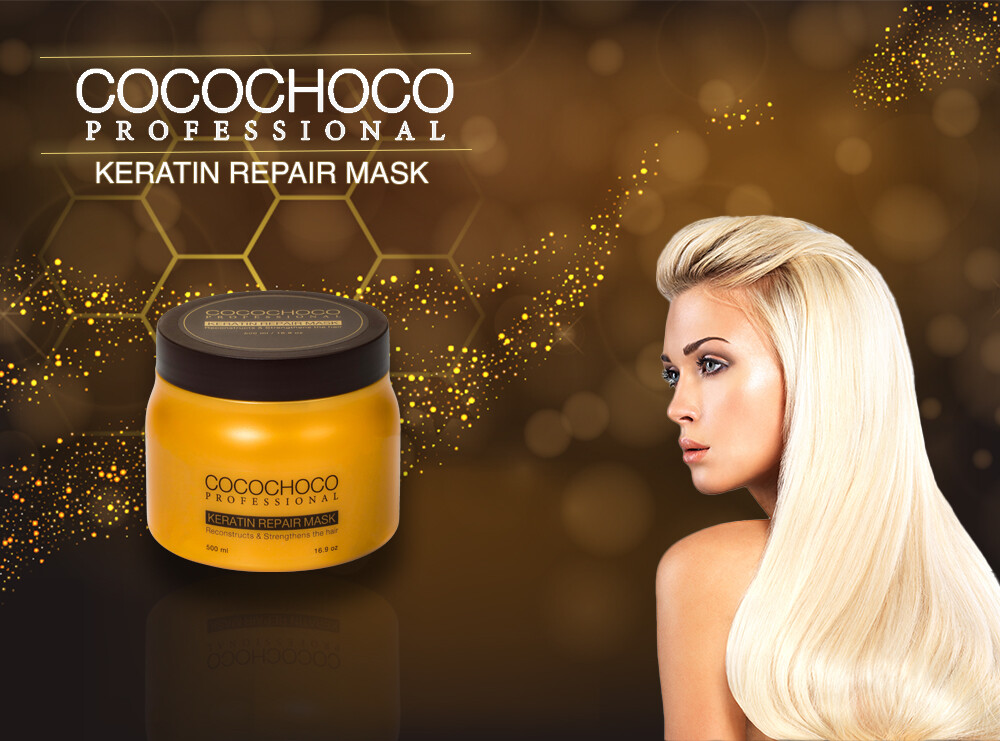 ❤❤ COCOCHOCO Pro Keratin Hair REPAIR MASK 500ml Salon Smooth Silky Soft EXPRESS