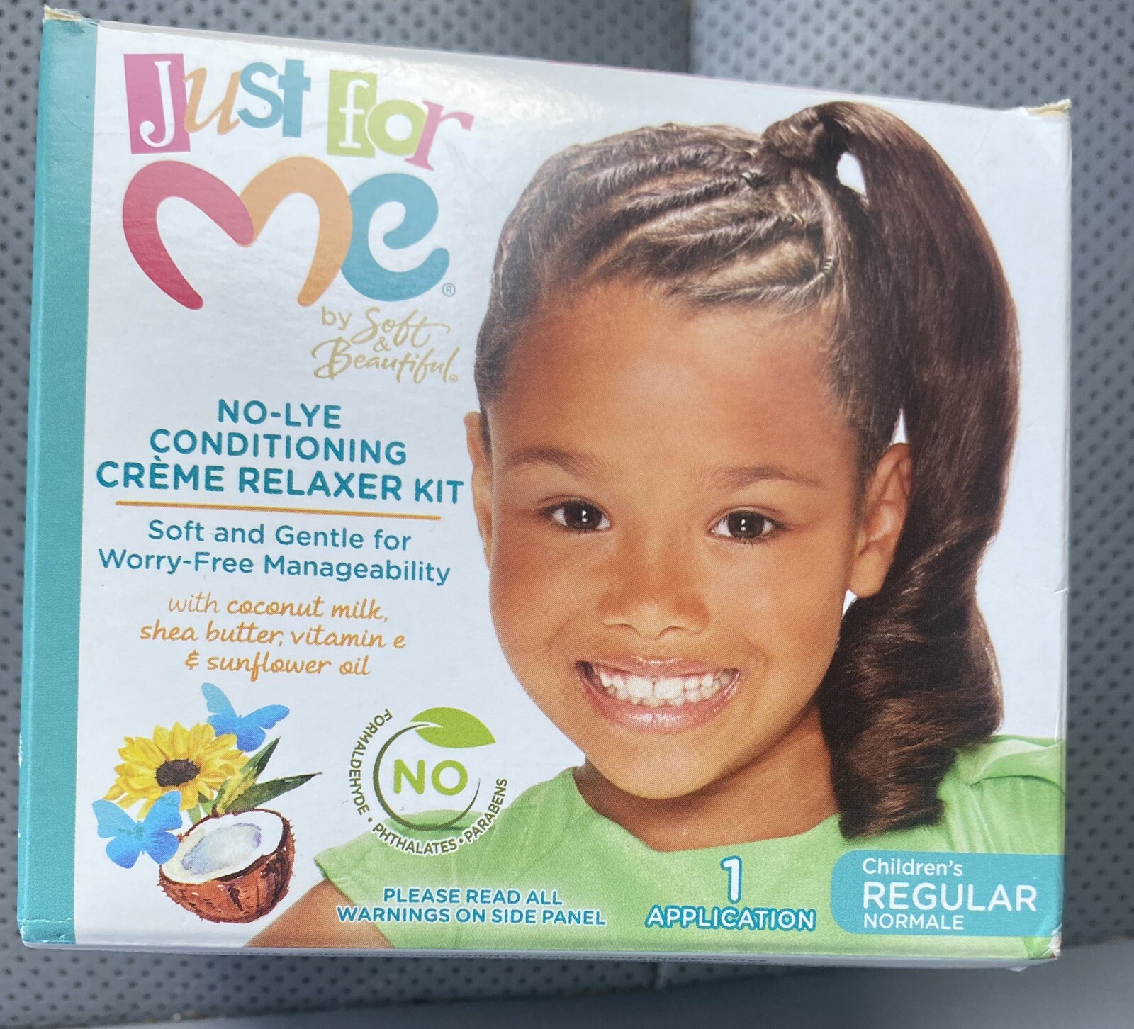 Just For Me No Lye Conditioning Creme Hair Relaxer Kit 2 Pack NEW Exp 10/26/2025