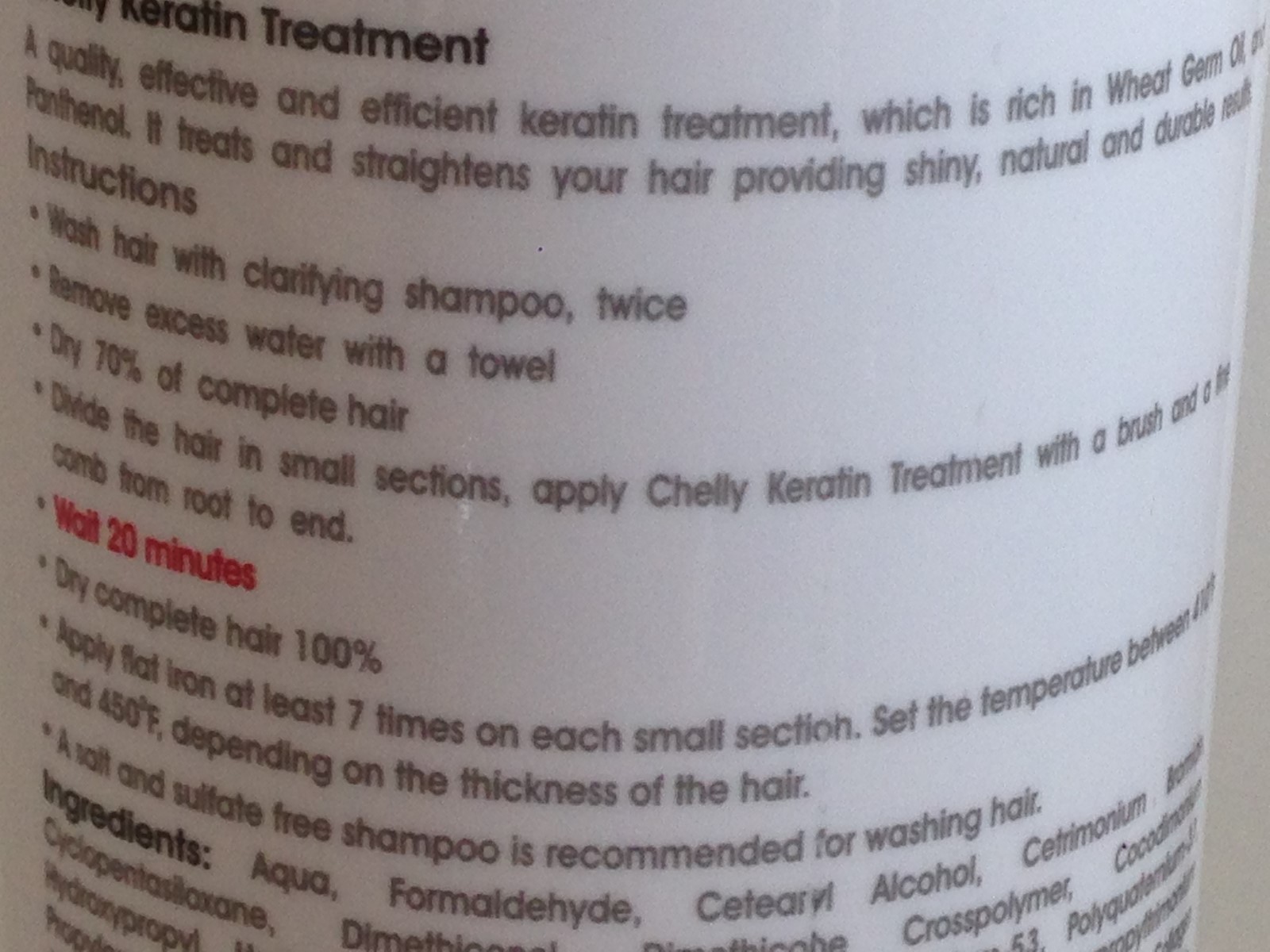 CHELLY SUPERIOR BRAZILIAN KERATIN TREATMENT. 32oz ,Made in U.S.A