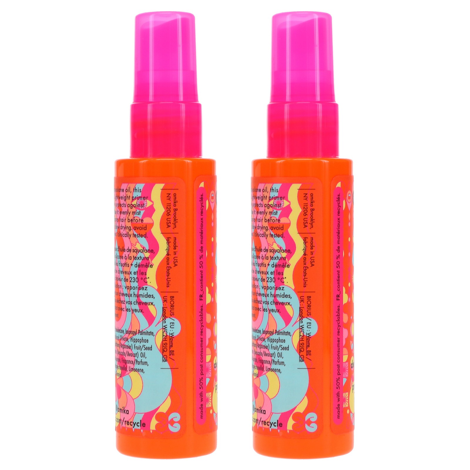 Amika The Wizard Silicone-Free Detangling Primer 2 oz 2 Pack