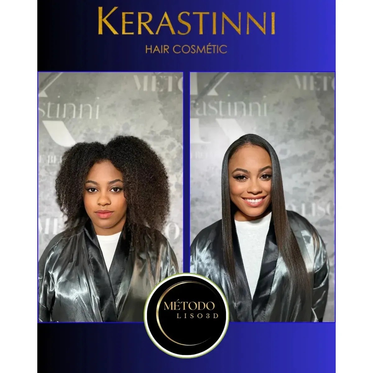 Kerastinni Smooth 3D Treatment Kit / Shampoo 1L + Active 1L / Kit Professional