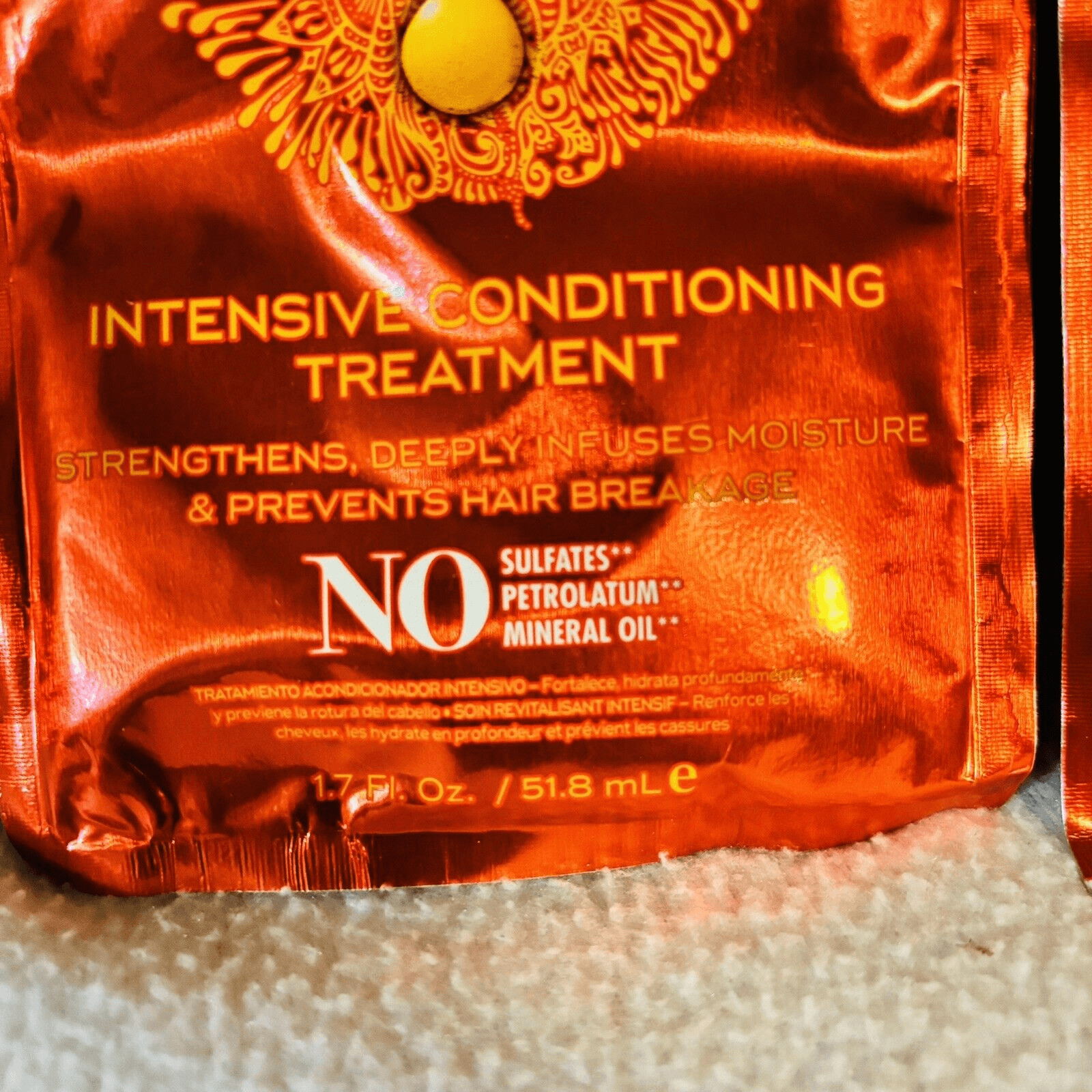 CREME of NATURE. ARGAN OIL Intensive CONDITIONING TREATMENT, 1.75 oz LOT OF 2