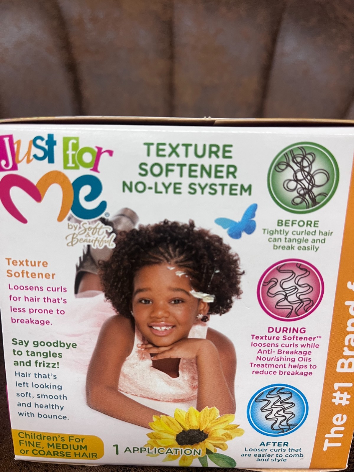 Just For Me by Soft & Beautiful Texture Softener No-Lye System for Kids “NIB”