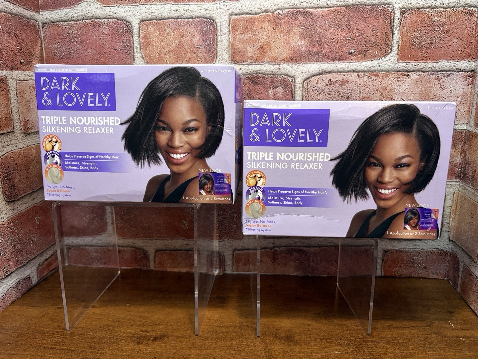 SoftSheen-Carson Dark & Lovely Triple Nourished Silkening Super Relaxer 2 Boxes