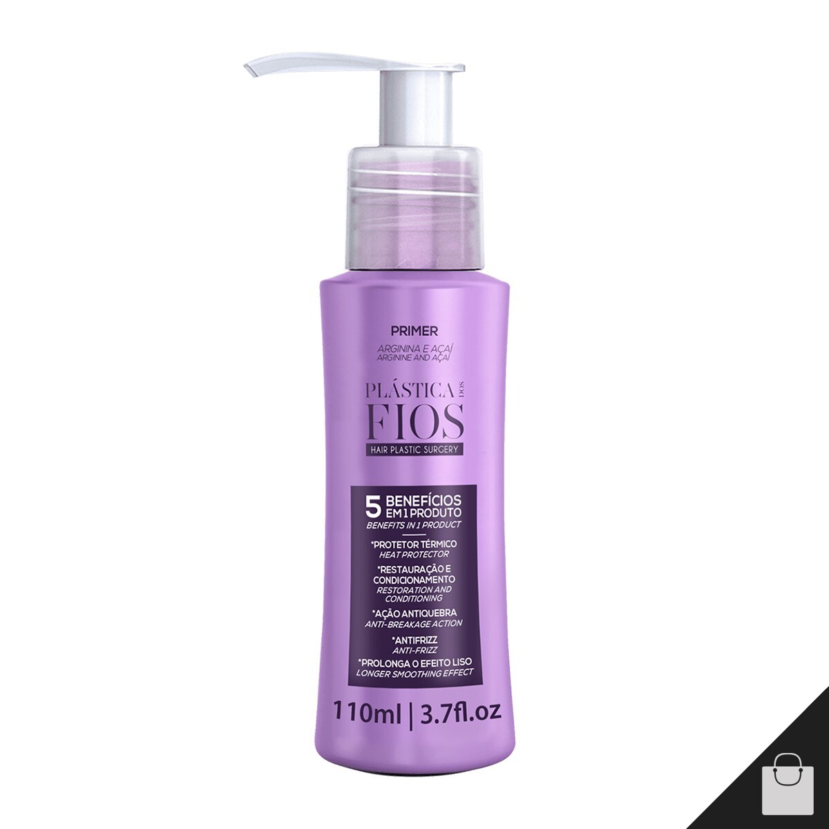 Cadiveu Plastica dos Fios Primer Leave-in Smoothing Hair Treatment 110ml 3.7oz
