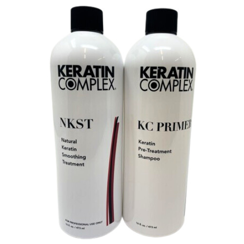 Keratin Complex Natural Smoothing Treatment and Primer Shampoo 16 oz