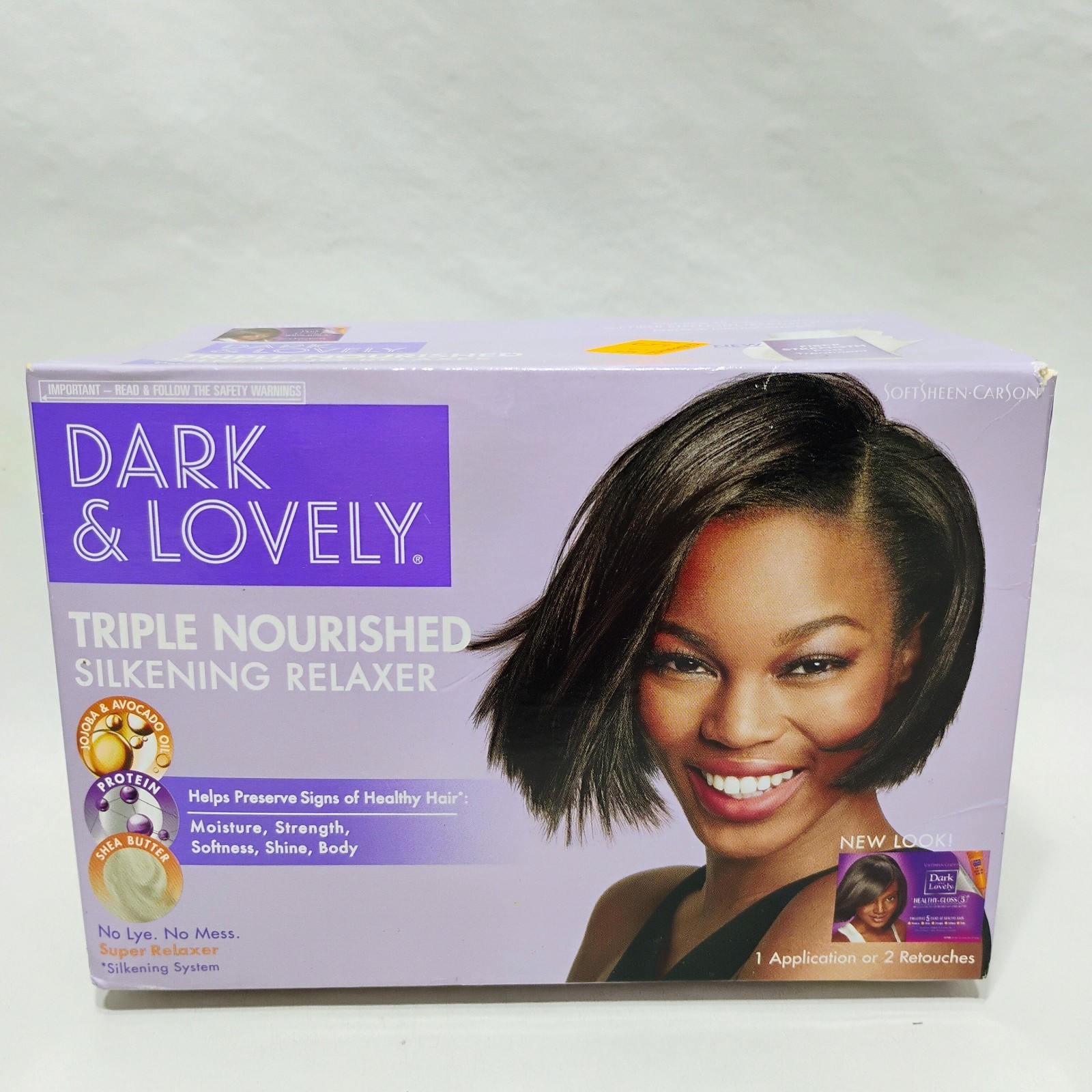 Lot Of 2 Dark & Lovely Triple Nourished Silkening Hair Relaxer New In Box
