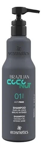 Ecosmetics Brazilian Coconut Anti Frizz Hair Treatment Kit 3 Step