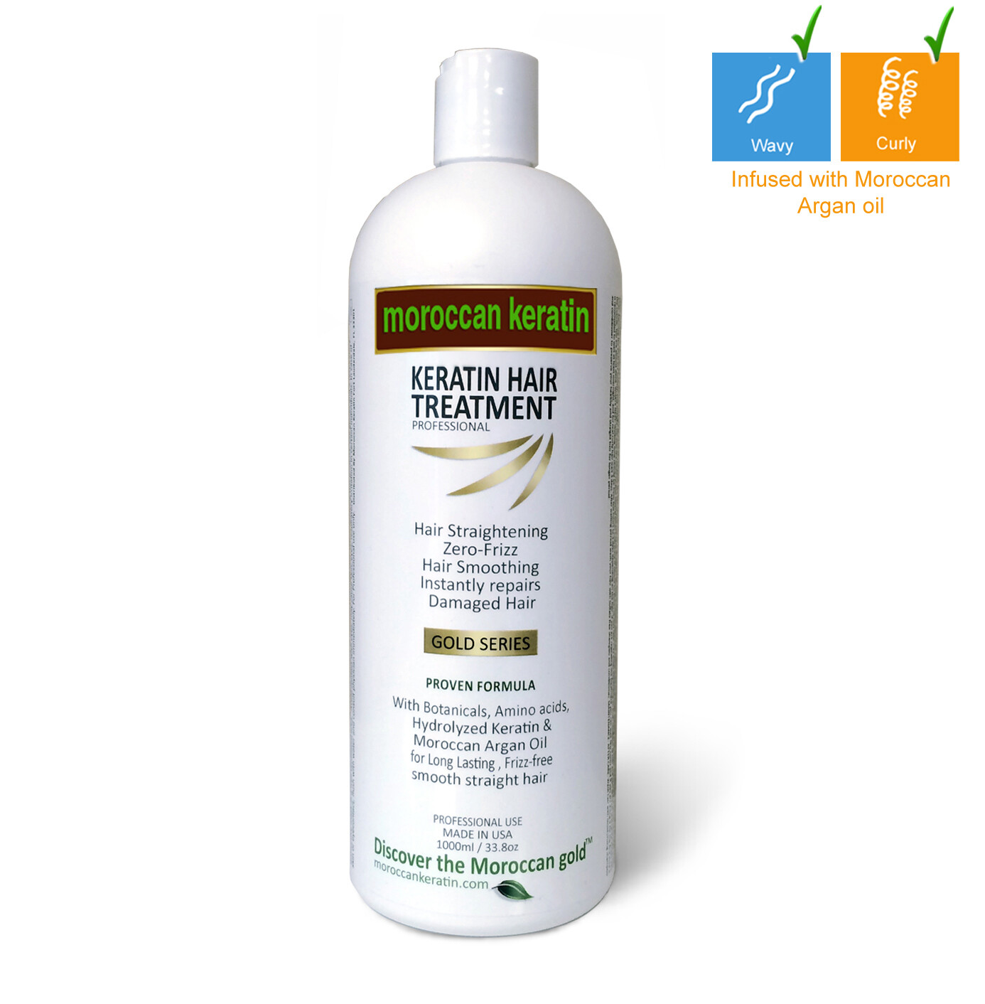 Moroccan Keratin Professional Formula 1000ml Keratin Hair Treatment w/ Argan Oil