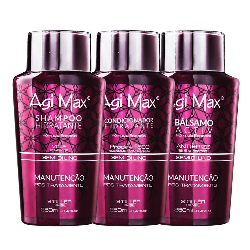 Agi Max Keratin Hair Maintenance Kit 3×250mL – Brazilian Care System