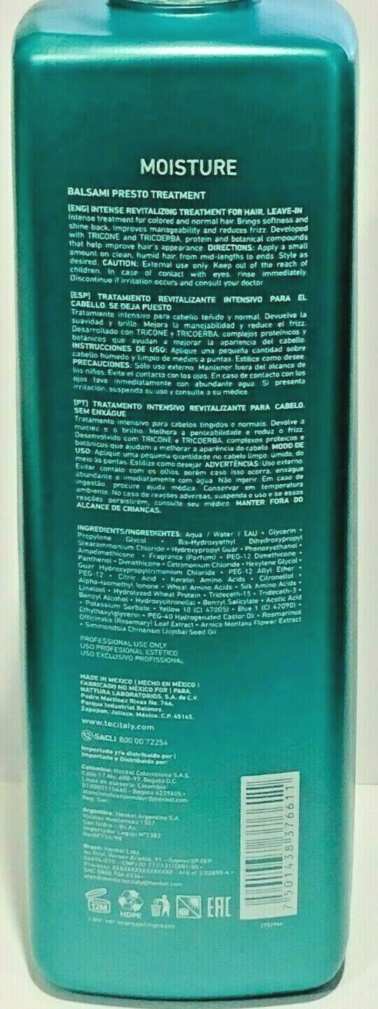 TEC ITALY HAIR DIMENSION BALSAMI PRESTO TREATMENT FOR HAIR LEAVE -IN 1 LITER