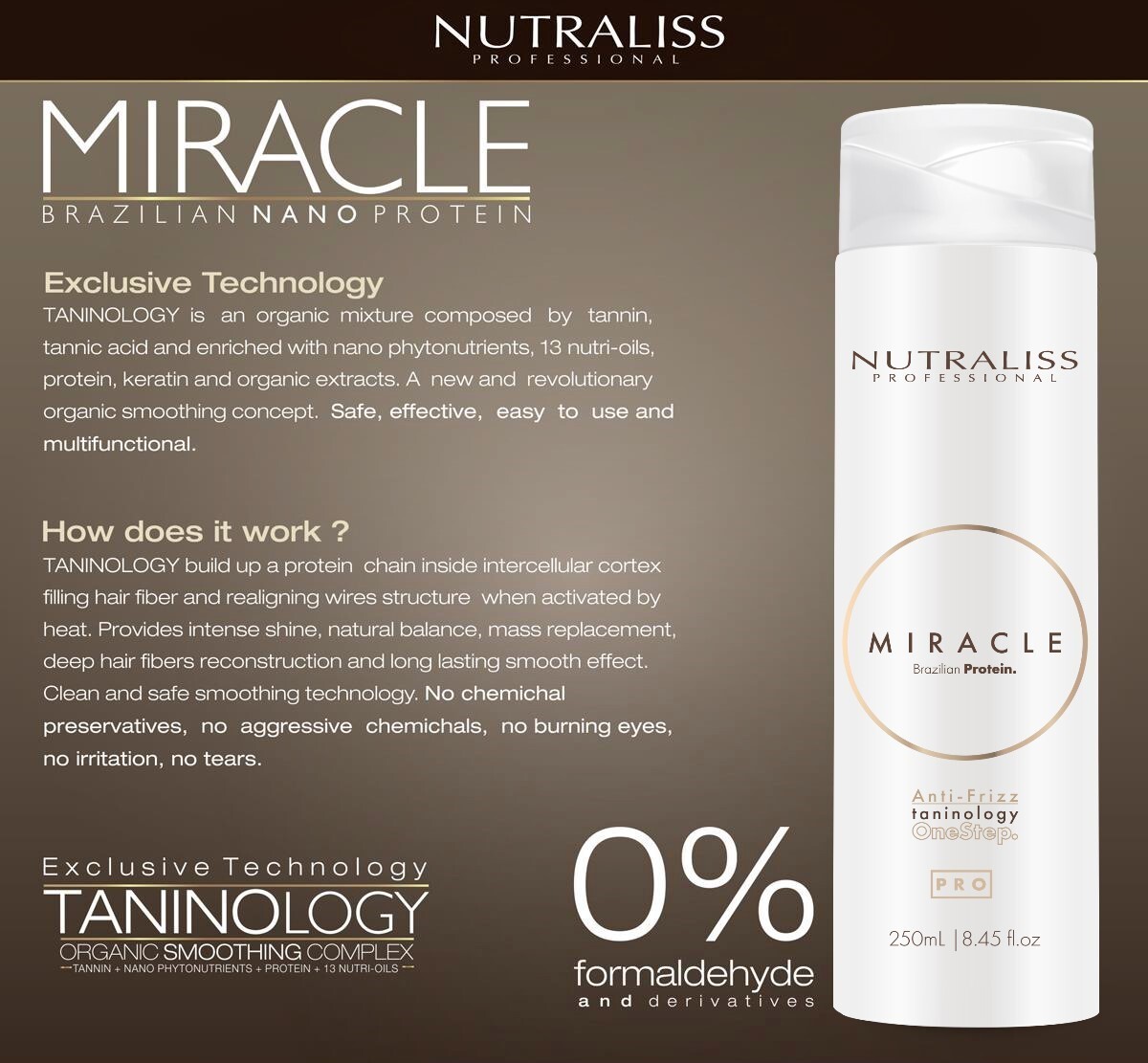 Nutraliss Miracle Brazilian Nano Protein Formaldehyde-Free Keratin