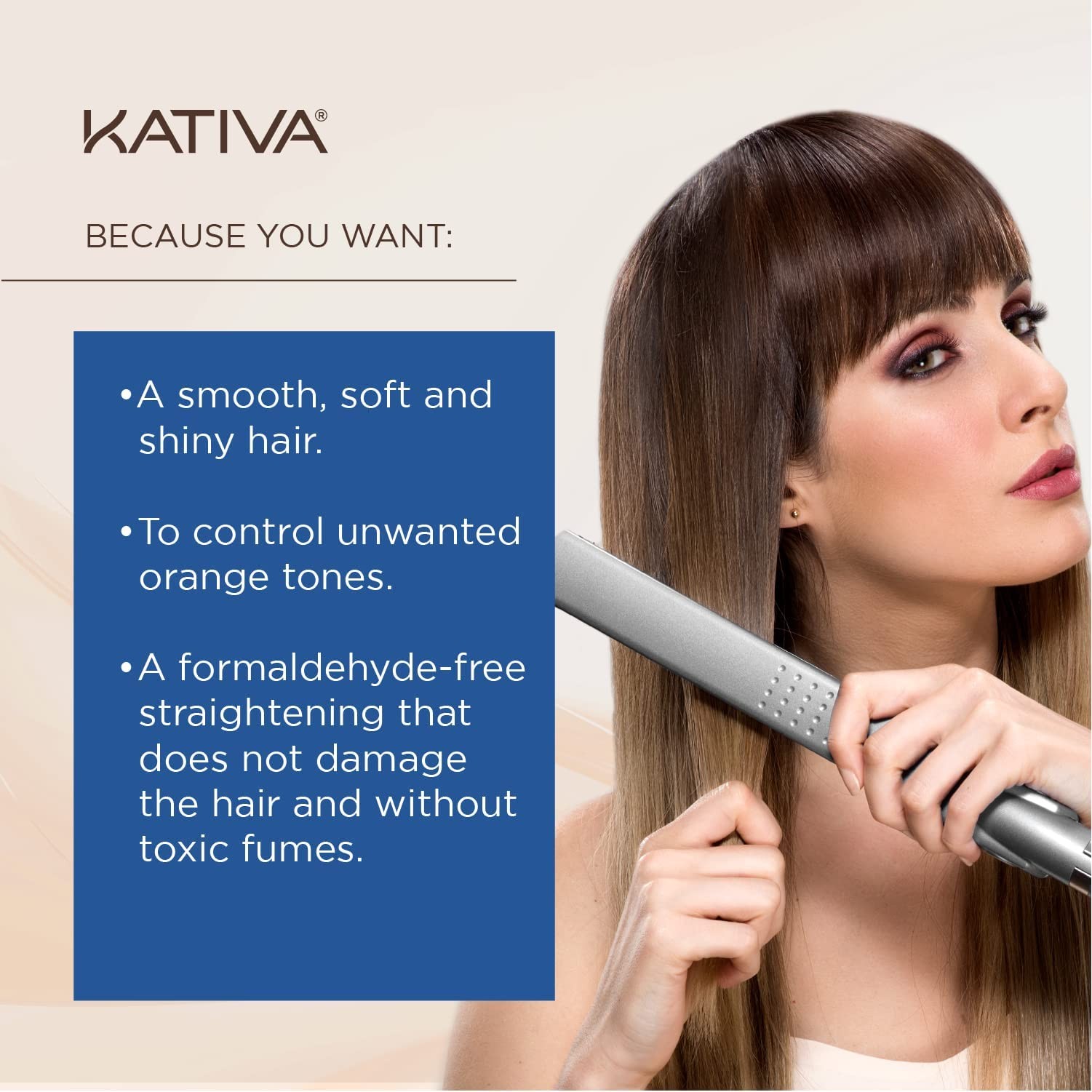 Brazilian Straightening Brunette Kit, 12 Weeks of Home Use Professional Strai…