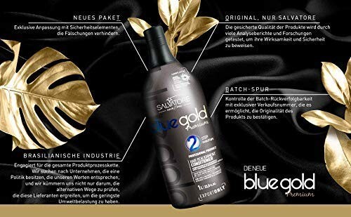 Salvatore Blue Gold Premium Kit 2x1L – Shampoo + Conditioner Smoothing